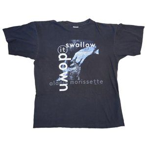 Vintage 1996 Alanis Morissette Swallow It Down Can't Not Tour Shirt